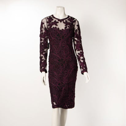 フェイズ エイト Phase Eight Madison Tapework Dress （Black /Plum）