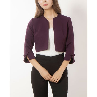 フェイズ エイト Phase Eight Zoelle Bow Jacket (Aubergine)|LOCOMALL(ロコンド公式ストア)