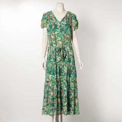 位相角 八つ Phase Eight Morven Tiered Dress （Green/Multi）