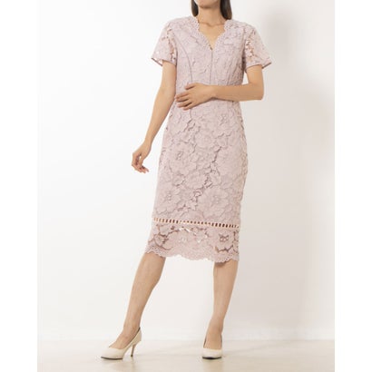 フェイズ エイト Phase Eight Trinity Lace Dress (Dusty Rose)|LOCOMALL(ロコンド公式ストア)