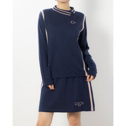セシルマクビーグリーン CECIL McBEE green ラインニットモックネック （NV）｜LOCOMALL（ロコンド公式ストア）