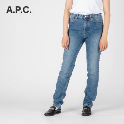 アーペーセー A.P.C. COZZK F09066 ジーンズ レディース ボトムス ハイ スタンダード DENIM JEAN high standard ウォッシュド ストレッチ デニム インディゴ （ウォッシュ インディゴ）｜LOCOMALL（ロコンド公式ストア）
