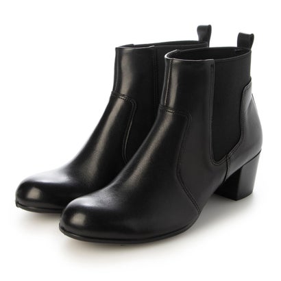 山びこ ECCO ウィメンズ 本革 チェルシーブーツ シェイプ 35 M （BLACK）