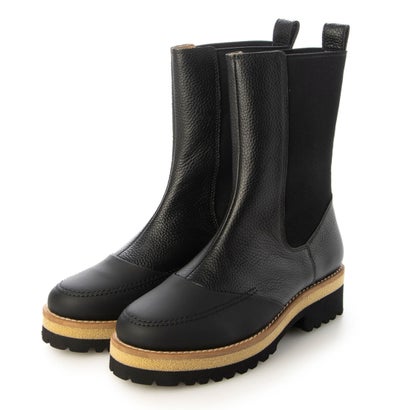 キスコ KISCO サイドゴアミドルブーツ （ブラック） 9,571円