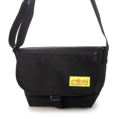 マンハッタンポーテージ Manhattan Portage Nylon Messenger Bag JR Flap Zipper Pocket W.P.L.（Black）