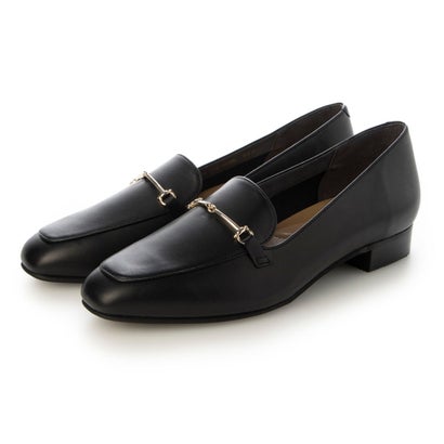 【本革 / 日本製】 バークレー BARCLAY ソフトスクエアトゥ ビットモチーフ ローファーパンプス （BLK） 13,806円