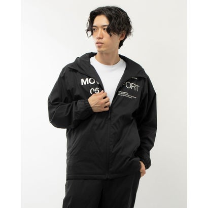 デサント DESCENTE メンズ 陳列箱上衣 AIR THERMOTION オーセンティックロゴ フルジップフーディー DMMWJF32 （BK）