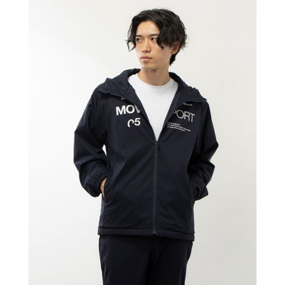 デサント DESCENTE メンズ 陳列箱上衣 AIR THERMOTION オーセンティックロゴ フルジップフーディー DMMWJF32 （NV）