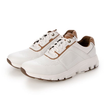 鍵を掛ける界面 ROCKPORT 跳ねあがるエックス 飾り気の無い トゥ （白いこと/タン）