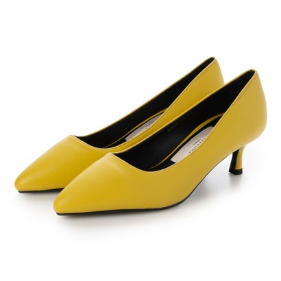 自然的フレックス NATURAL FLEX Marie Pointed Toe Pumps （MUSTARD）