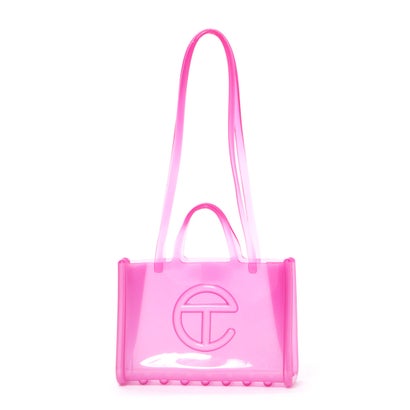 メリッサ melissa MELISSA LARGE JELLY SHOPPER BAG + TELFAR （CLEAR PINK）