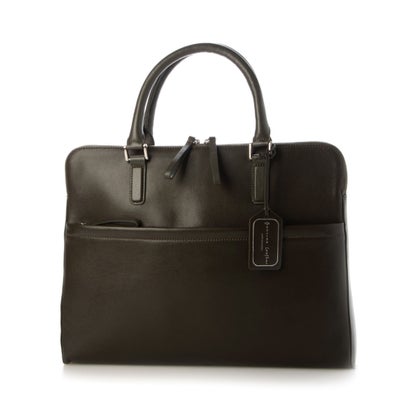 なめし革科学研究所 Leather Laboratory 本革ビジネスブリーフバッグ パウダーコンパクト表現スタイル （KHAKI）