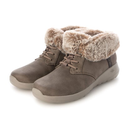 スケッチャーズ SKECHERS レディース ブーツ 毛革 ON-THE-GO JOY - COZY CHARM 144803  (ベージュ)