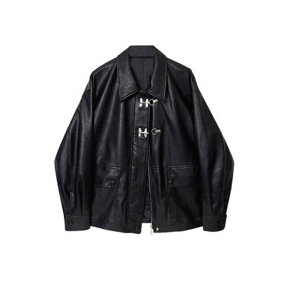 ラポミ プチ LA POMME petit Pocket Cool Leather Jacket エコレザークールバックルジャケット （Black）｜LOCOMALL（ロコンド公式ストア）