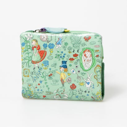 ツモリチサト 持ちはこび tsumori chisato CARRY 訳が分らないの国のアリス 2つ折り札入れ 【使い分かりやすい御釣り入れ】 （緑であること） レディース財布-バッグ・小物・ブランド雑貨-財布・ケース