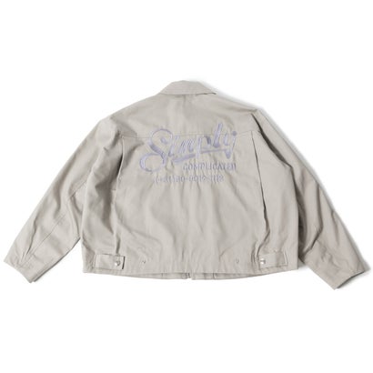 シンプリーコンプリケイテッド SIMPLYCOMPLICATED EMBROIDERED WORK JACKET （GREY）