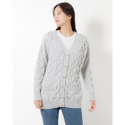 アランウーレンミルズ aran WOOLLEN MILLS ウール カーディガン (Gray)|LOCOMALL(ロコンド公式ストア)