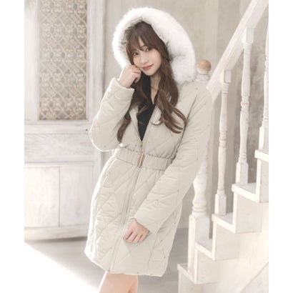 ジュリアブチック JULIA BOUTIQUE キラキラキルティング中綿落ちこむ風厚地の外套/23606 （Gray）