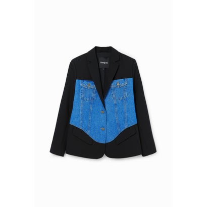 デシグアル Desigual 変わり種 トラッカーブレザー （青み）