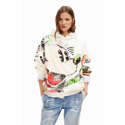 デシグアル Desigual ミッキーマウス オーバーサイズフーディ （ホワイト）｜LOCOMALL（ロコンド公式ストア）