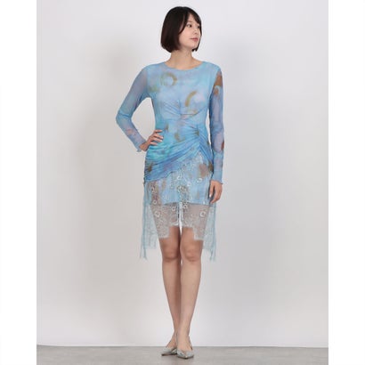 デシグアル Desigual NIGHTCOLLINA ワンピースロングスリーブ （ブルー）