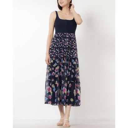 デシグアル Desigual 花柄 コンビネーション ミディワンピース （ブルー）｜LOCOMALL（ロコンド公式ストア）