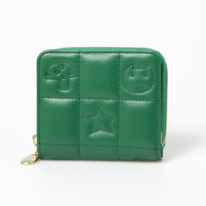 ツモリチサト キャリー tsumori chisato CARRY ネコキルティング ラウンドファスナー2つ折り財布 （グリーン）