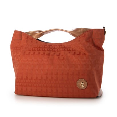 ペレボルサ PELLE BORSA 2WAYハンドバッグ （オレンジ）