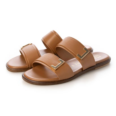 イタリアンシューメーカーズ ITALIAN SHOEMAKERS ダブルベルトフラットサンダル （点火装置赤銅色）