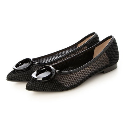 インターショシュール INTER-CHAUSSURES ポインテッドトウオーナメントパンプス (ブラックコンビ)|LOCOMALL(ロコンド公式ストア)