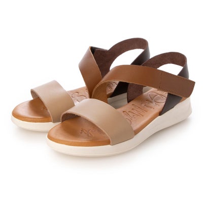 オー マイ サンダルズ Oh my Sandals クッションインソール厚底サンダル （ブラウンコンビ）