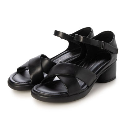 エコー ECCO ウィメンズ 本革 ストラップ サンダル スカルプテッド エルエックス 35 （BLACK）