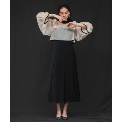 ガール GIRL シアーフリルブラウス・キャミソールワンピースレイヤード マーメイド ロング 結婚式 ワンピース パーティードレス オケージョンドレス お呼ばれ 二次会 成人式 同窓会 マタニ｜LOCOMALL（ロコンド公式ストア）