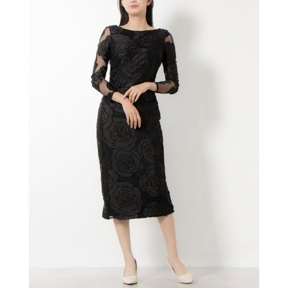 位相角 八つ Phase Eight Trina Rose Midi Drs （Black）