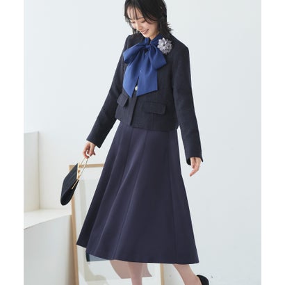ルイルエブティック RUIRUE BOUTIQUE 【選べるスコート影ぼうし】ツィード上衣＆フレアスカートセットアップスーツ （A手合い：米国海軍×米国海軍）