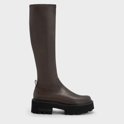Imogen イモージェン チャンキープラットフォームロングブーツ 【再入荷】（DarkBrown）
