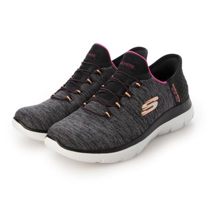 スケッチャーズ SKECHERS SLIP-INS：SUMMITS-DUZZLING HAZE（スリップインズ：サミッツ- ダズリング ヘイズ）149937W バンジーレーススニーカー 広広とした填まる （黒いこと/マルチ）