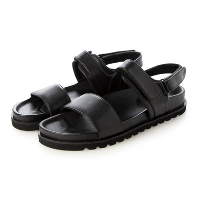 キスコ KISCO ダブルベルトフットベットサンダル （BLK）
