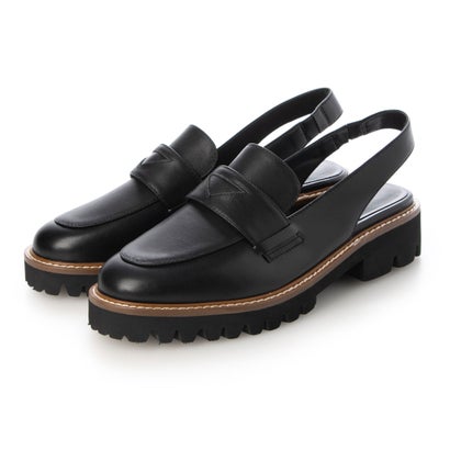 キスコ KISCO スリングバックボリュームソールローファー (BLK)