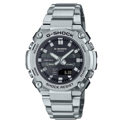 【G-SHOCK】G-STEEL / ソーラー / GST-B600D-1AJF （しろがね色×黒いこと）