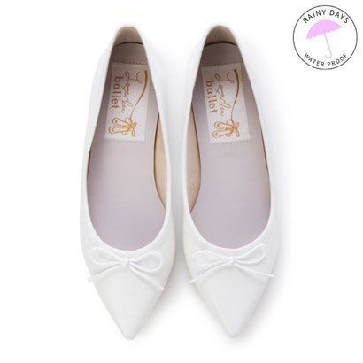 ラウナレアバレエ Launa lea ballet 【レイン対応】ポインテットトゥバレエシューズ(RB4001A) （ホワイト）