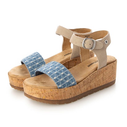 ミネトンカ MINNETONKA アンクルストラップサンダル patrice-564492-lblu-dnm （LIGHT BLUE DENIM MULTI）