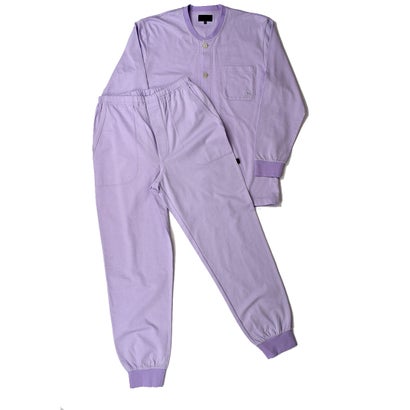アダバット リラックスウェア　アンダーウェア adabat RELAX WEAR / UNDER WEAR 長袖前開ニットパジャマ （ラベンダー）