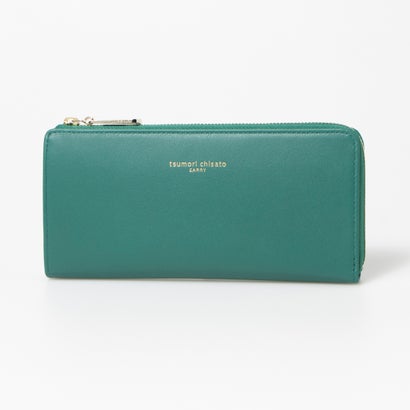 ツモリチサト キャリー tsumori chisato CARRY ソフトラム Lファスナー長財布 （グリーン）