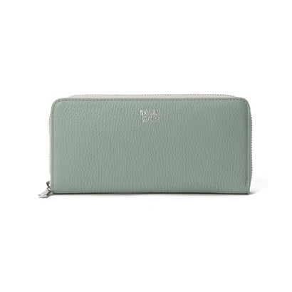 ナチュラルビューティー バッグアンドウォレット NATURAL BEAUTY BAG & WALLET グラス ラウンドファスナー長財布 （アイスグリーン）