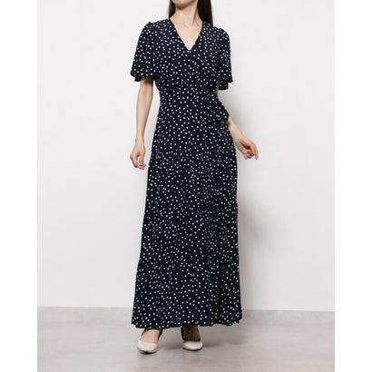 フェイズ エイト Phase Eight Jenna Spot Dress （Navy/Ivory）