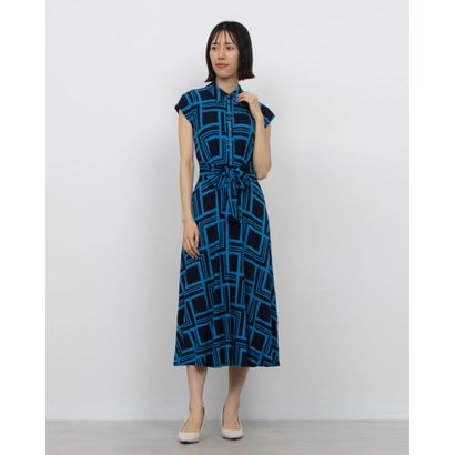 位相角 八つ Phase Eight April Geo Dress （Blue）