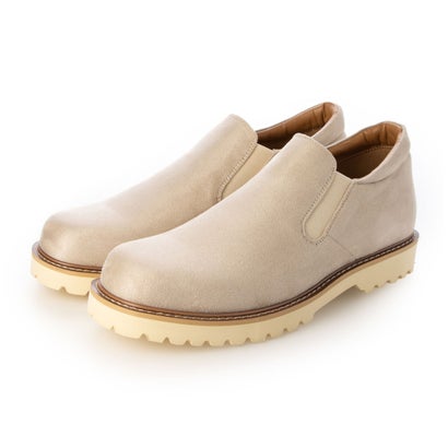 TALLSHOES トールシューズ 7cmUP ミドルカット スリッポン シークレットシューズ シークレットスニーカー スニーカー メンズ 合成皮革スエード（ベージュ）｜LOCOMALL（ロコンド公式ストア）