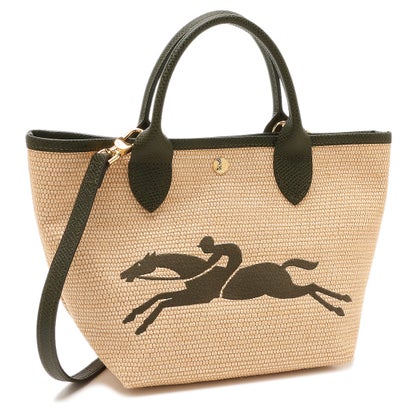 ロンシャン LONGCHAMP ハンドバッグ ショルダーバッグ パニエ プリアージュ Sサイズ かごバッグ ベージュ カーキ レディース LONGCHAMP 10144 HZB 292 （KHAKI）