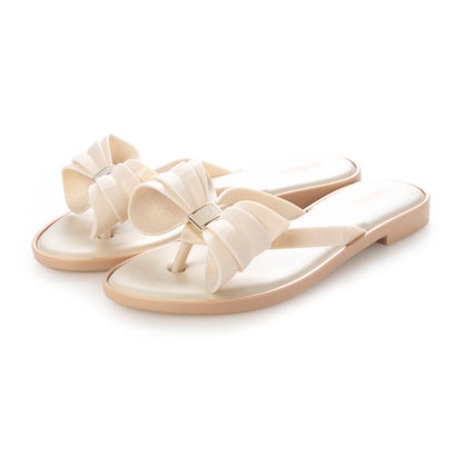 メリッサ melissa MELISSA FLIP FLOP SLIM V AD (BEIGE/BEIGE)